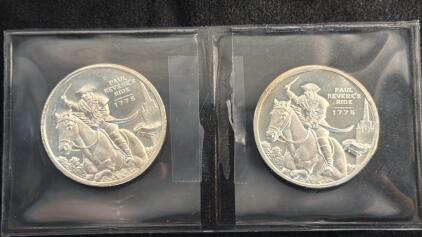 (2) Independent Living Paul Rever&rsquo;s Ride Half Troy Ounce .999 Silver