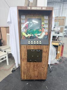 (1) Draw Poker Vintage Arcade Video Poker Machine