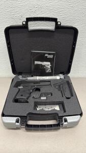 SIG Sauer P938 9mm Semi-Automatic Pistol with Case & Accessories