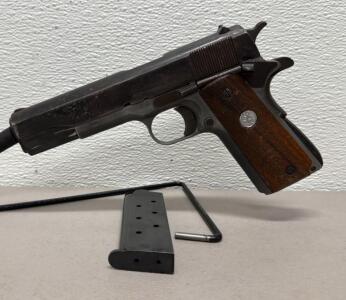 Remington Rand M1911A1 Semi-Automatic Pistol, .45 ACP, Serial 45xxxxx