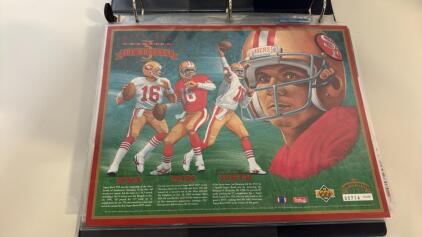 Binder W/ 190 Sports Cards , Joe Montana , Jerry Rice , Steve Young
