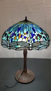 Stunning Vintage Tiffany Style Lamp 31"x21"