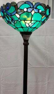 Gorgeous Vintage Tiffany Style Floor Lamp 70"