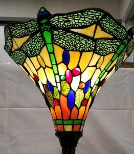 Gorgeous Vintage Tiffany Style Floor Lamp 69"