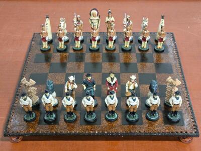 Vintage Cowboys & Indians Chess Set