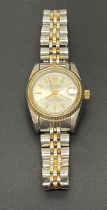 Rolex 26mm Datejust Watch, Fluted Bezel, Two Tone As Is Unverified