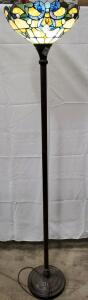 Gorgeous Vintage Tiffany Style Floor Lamp 70"