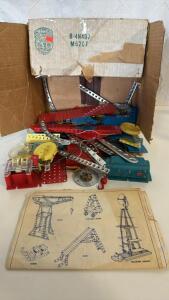 Vintage Erector Set W/ Instruction Manual