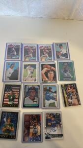 Assorted Sports Cards Featuring, Nolan Ryan , Ken Griffey Jr , Jose Canseco , Mark McGwire ,Larry Bird ,Charles Barkley & More
