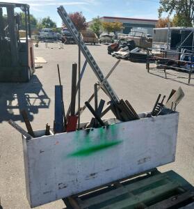 Assorted Scrap Metal, Steel, Mixed Pieces, 4'x2'x3' Estimated Dimensions