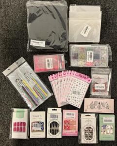 Nail Care Items Including Press On Nails, Charms & Stickers, Nail Art Brushes & More