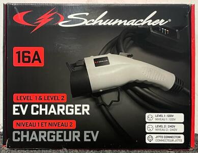 Schumacher 16A Level 1 & 2 EV Charger
