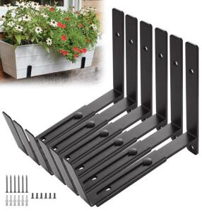 (14) Pcs Adjustable Window Planter Box Brackets Sets