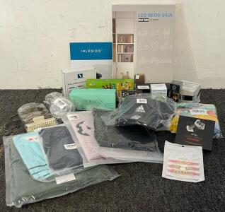 Throw Blanket, Baby & Toddler Items, Women&rsquo;s Swimsuit Cover (L), Womens Bra (M), LED Sign & More