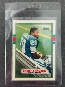Topps Barry Sanders (Running Back- Detroit Lions) Sports Card