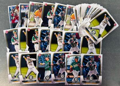 Collectible Sports Cards: Zack Gelof, Jordan Diaz, Max Muncy, Colby Thomas, Shea Langeliers, Daniel Susac, and Trea Turner