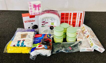 Meal Prep Food Containers With Lids, Napkins, Green Containers, Electric Heated Warming Tray, Knife Sharpeners, Vegetable Slicers and More