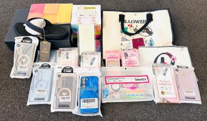 Tote Bag, Cell Phone Cases, Pair Of Sandals, Sticky Pads, Nail Art Tools and More