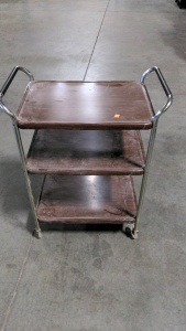 Vintage Metal Serving Cart