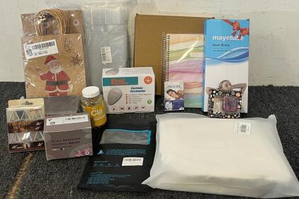 Car Seat Covers, Neck & Knee Brace, Pest Repeller, Sanding Blocks, Arrowheads & More