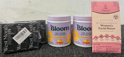 Bloom High Energy Preworkout, Eye Firming Cream & Women&rsquo;s Facial Razor