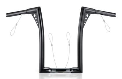MoKitDora Sportster Dyna Softail 14&rdquo; Rise Ape Hangers 1.25&rdquo; Fat 1" Clamp Handlebar