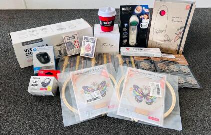 Vegetable Chopper, Playing Cards, Harry Potter Wand/ Pens, Candle, Forehead Thermometer and More