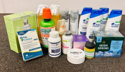 Beauty Bundle: Hair Products, Contact Lens Solution, Prenatal Pills, Soap, Creams and Serums