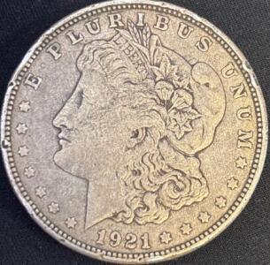 1921-D Morgan Silver Dollar Coin