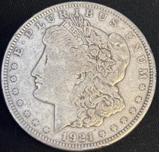 1921 Morgan Silver Dollar Coin
