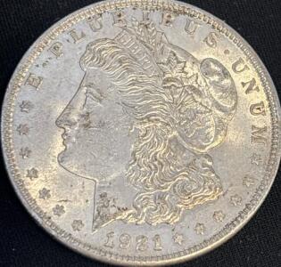 1921 Morgan Silver Dollar Coin