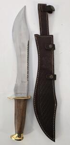 White Deer Knives Bowie Knife W/ Leather Sheath
