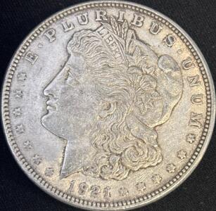 1921-D Morgan Silver Dollar Coin