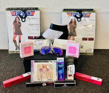 Michael Kors Sunglasses, Pair Of Shoes Size 9-1/2, Beauty Products, Taylor Swift Karaoke Cd, Flight Dress Holloween Costumes