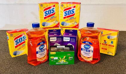 Kitchen Essentials: Dial Refill Soap, Steel Wool Pads, Fruit Fly Traps and Philips Fabric Shaver