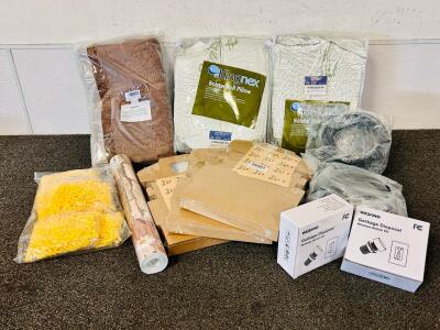 Party Favor Boxes, (2)-32"x 38" Kingnex Bolster Roll Pillows, Garbage Disposal Wireless Switch Kits, (2) Vents, Fleece Dusters and More