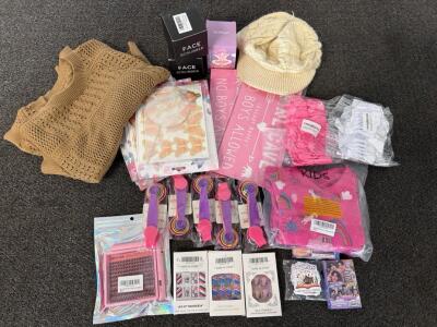 Woman's Knitted Top And Hat, Girl Cave Wooden Signs, Face Scrubbers, Do It Yourself Nails, Measuring Spoons and More!