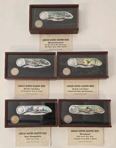 (5) Collector Series State Quarter Knives