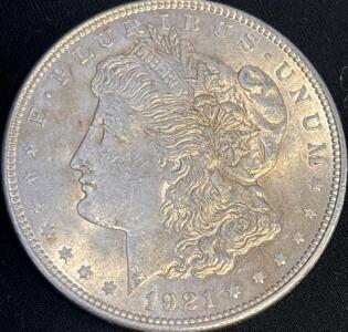 1921 Morgan Silver Dollar Coin