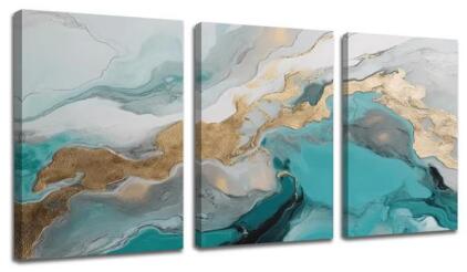 3-Piece Abstract Canvas Wall Art Print