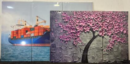 (2) Canvas Wall Art Prints