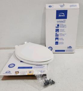 (2) Bemis NextStep2 Elongated Toilet Seat W/ Built-In Potty Seat