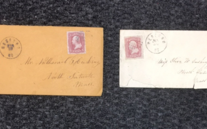 (2) 1861 George Washington 3 Cent Stamps