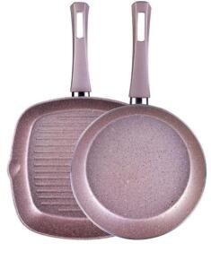 (1) ZOLKA - 2-Piece Granite Coated - Non-Stick Pan Set