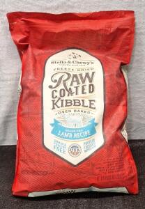 (1) 22Lb Bag Of Stella & Chewy's Raw Coated Kibble Grass-Fed Lamb Recipe Dog Food
