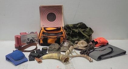 (1)Preston Ever Sharp Electric Sharpener (1) Allen Rifle Soft Case & Other Hunting Accessories