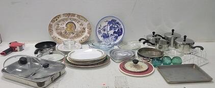 (5+) Decorated Porcelain Platters (7+) plates