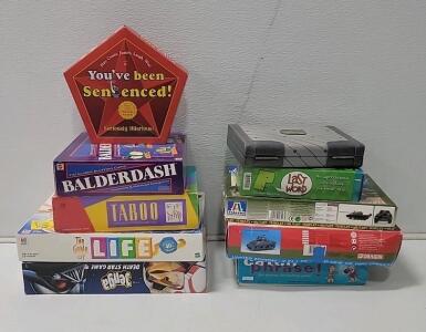 (8) of Board Games W/ (2) Tank Model Kits