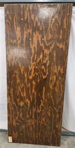 (1) 30"H X 72"W X 30 1/4"D Dark Wood Style Folding Table