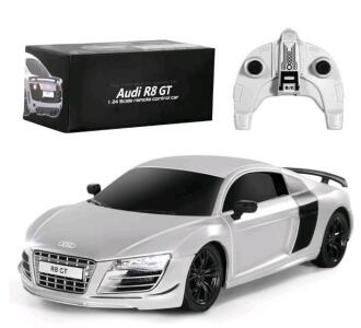 (1) MIEBELY Audi R8 GT Remote Control Car - 1/24 Scale, 3.7V, 500 mAh